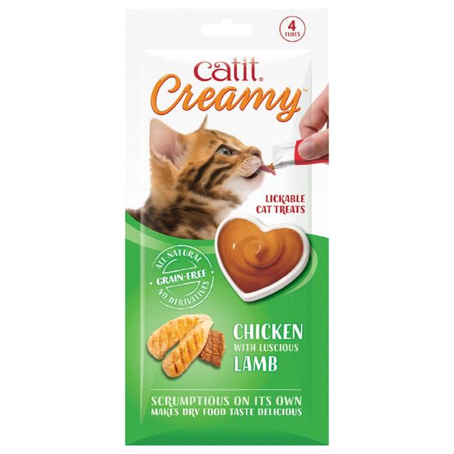 Catit Creamy Chicken & Lamb Lickable Cat Treats