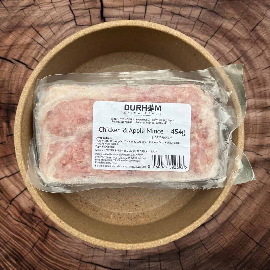 Durham Chicken & Apple Mince 454g