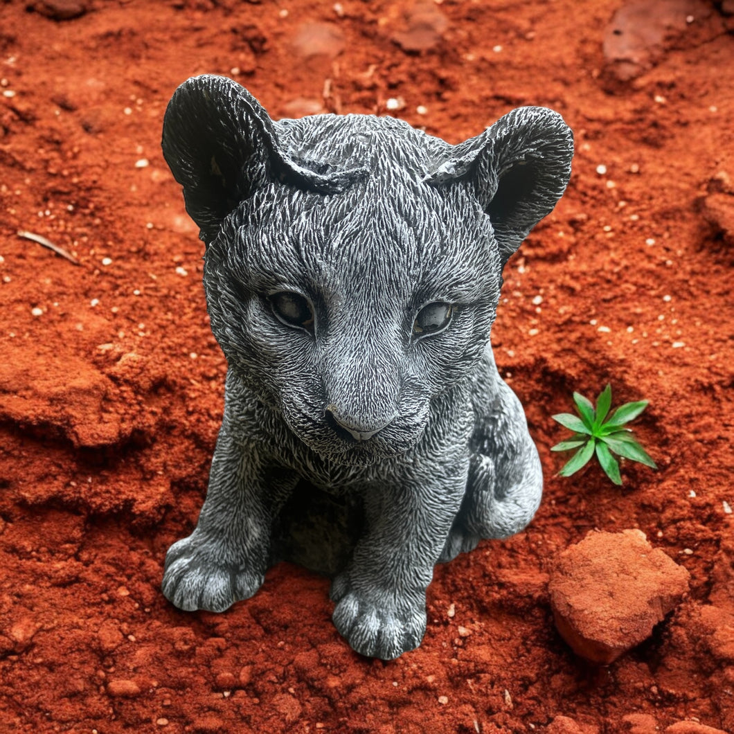 Concrete lion Cub Statue £10