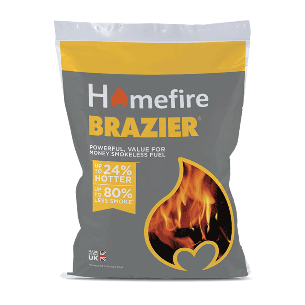 Brazier Smokeless Coal 20kg Uk’s number 1 selling smokeless coal)