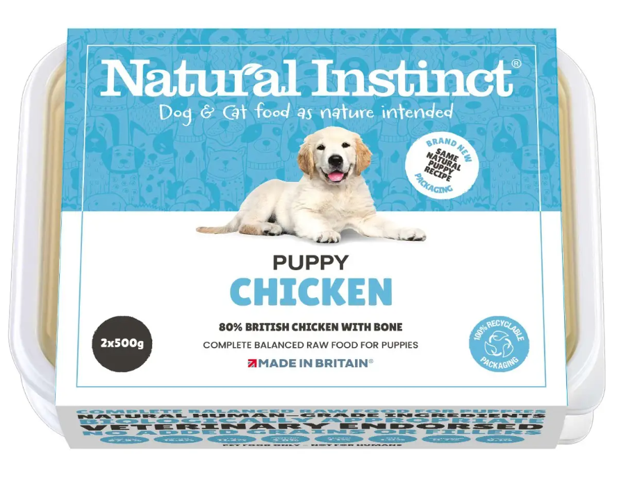 Natural Instinct Puppy meats with bone 2x500g