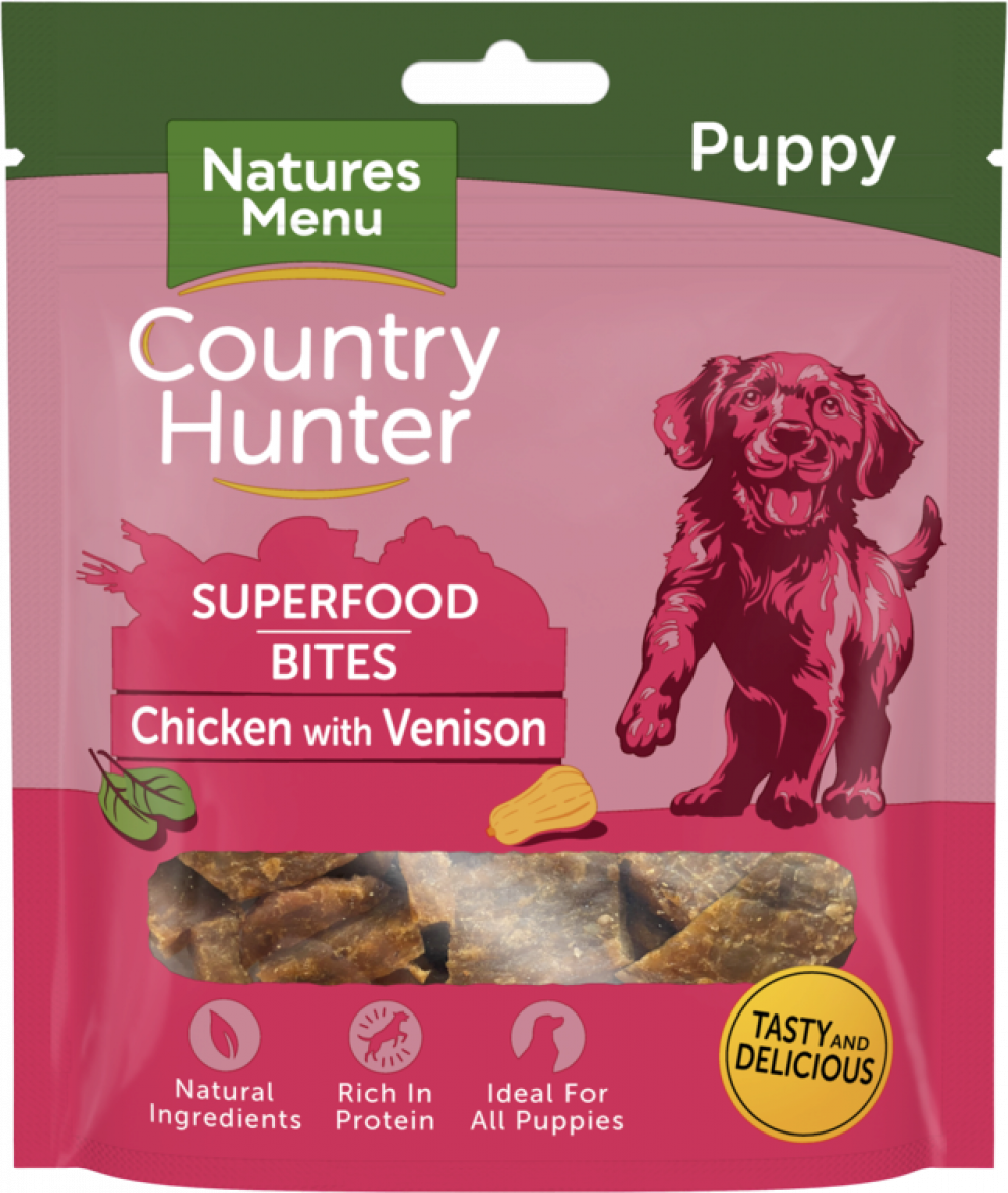 Country Hunter Puppy Superfood Chicken & Venison Bites 70g